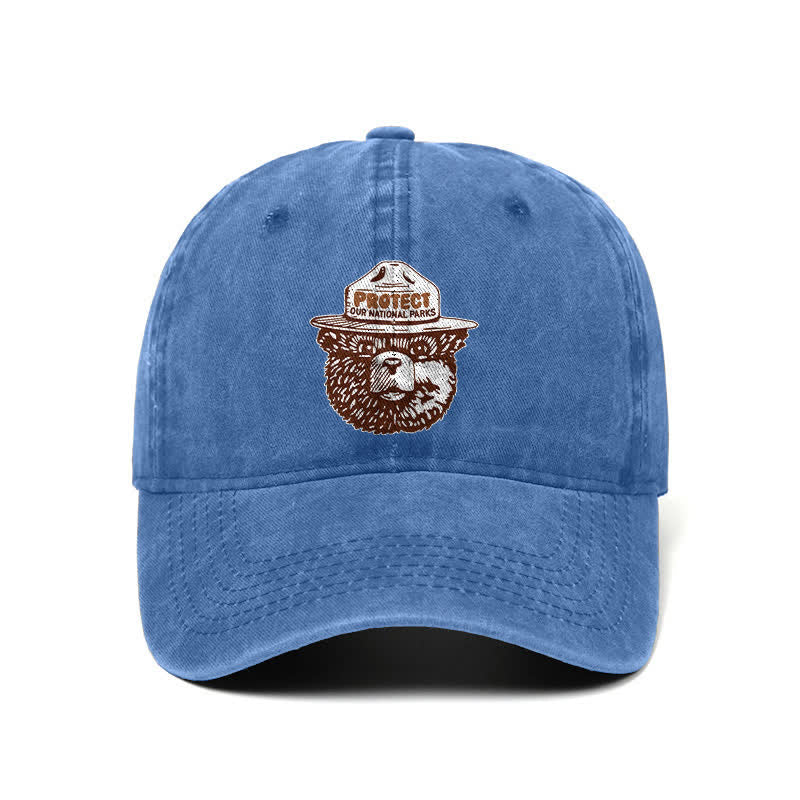Cappellino da baseball regolabile Bear Protect Our National Parks