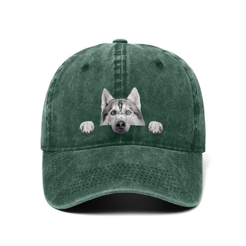 Cappellino da baseball regolabile per amanti dei cani Husky