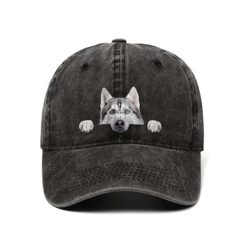 Cappellino da baseball regolabile per amanti dei cani Husky