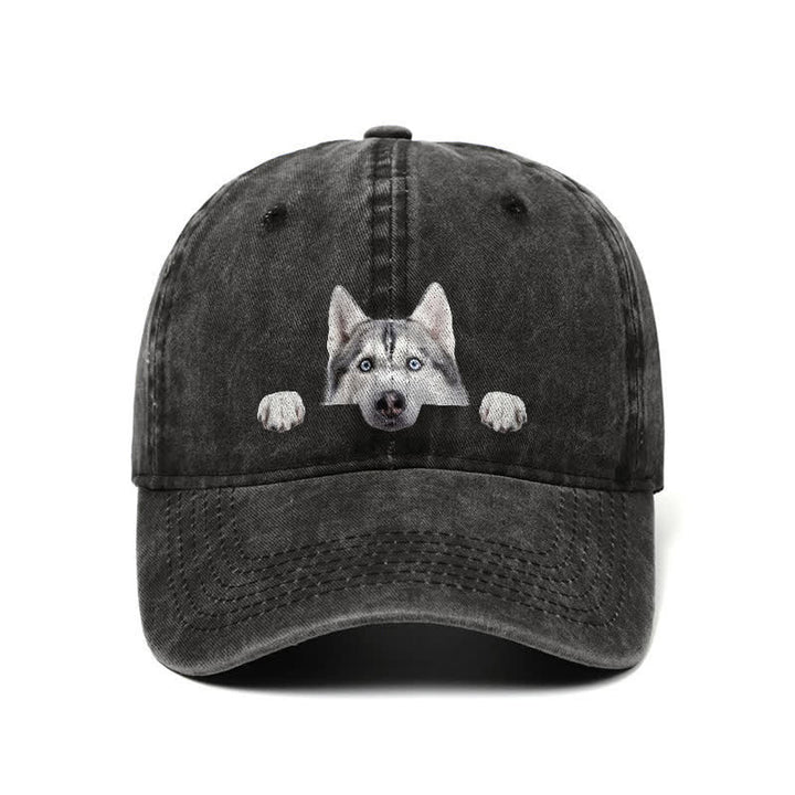 Cappellino da baseball regolabile per amanti dei cani Husky