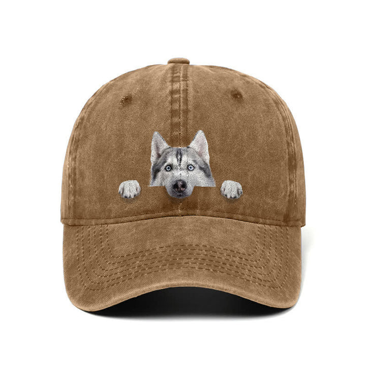 Cappellino da baseball regolabile per amanti dei cani Husky