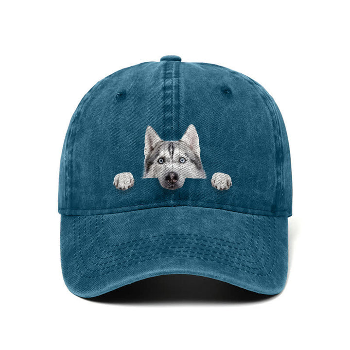 Cappellino da baseball regolabile per amanti dei cani Husky