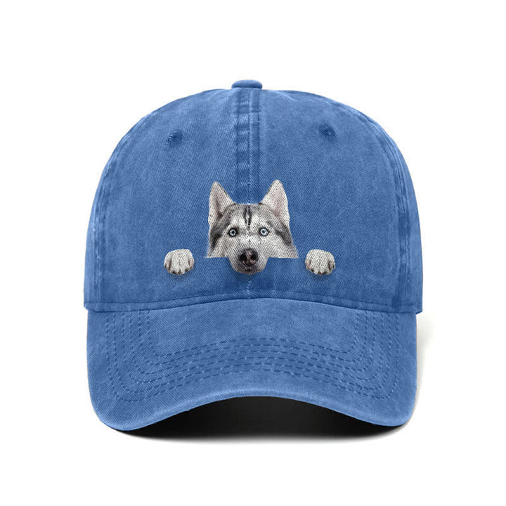 Cappellino da baseball regolabile per amanti dei cani Husky
