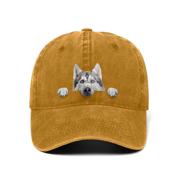 Cappellino da baseball regolabile per amanti dei cani Husky