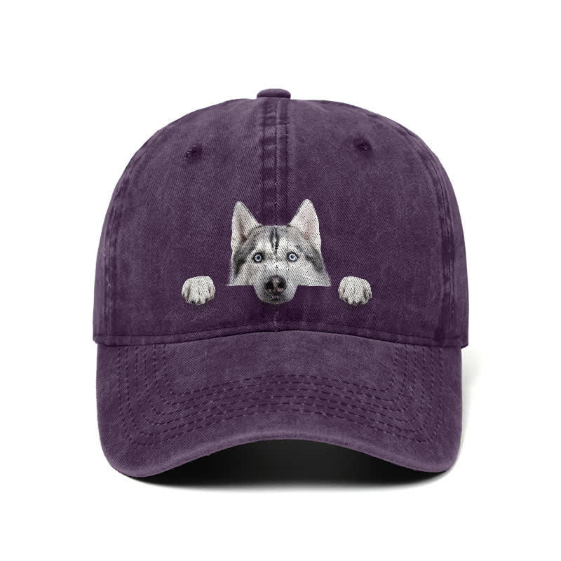 Cappellino da baseball regolabile per amanti dei cani Husky