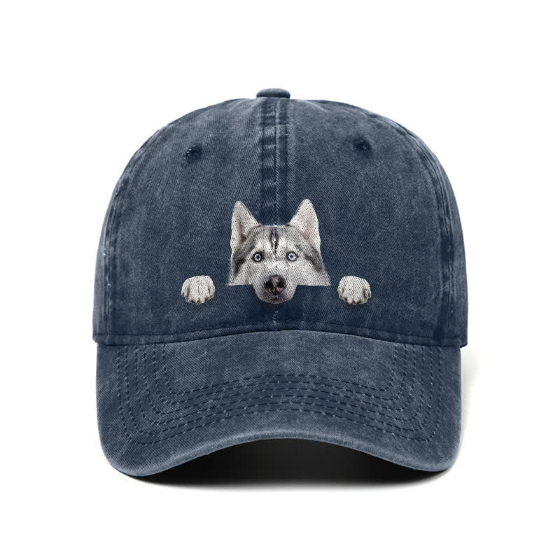 Cappellino da baseball regolabile per amanti dei cani Husky