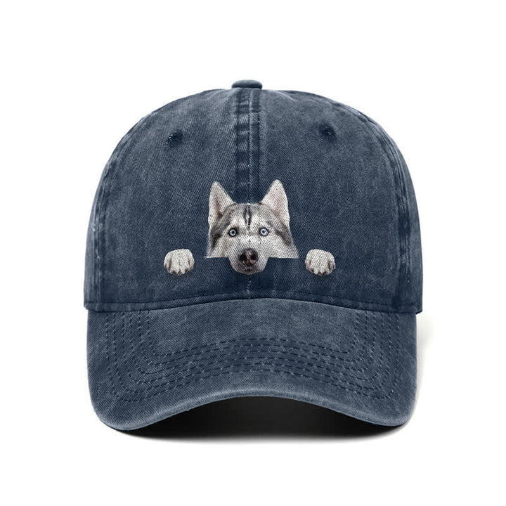 Cappellino da baseball regolabile per amanti dei cani Husky