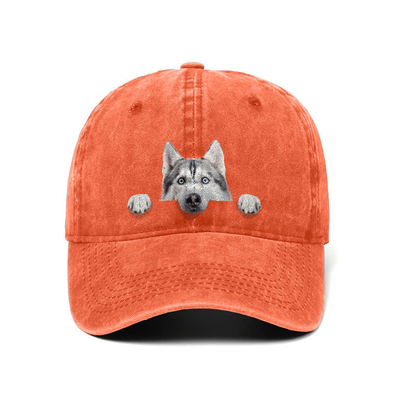 Cappellino da baseball regolabile per amanti dei cani Husky