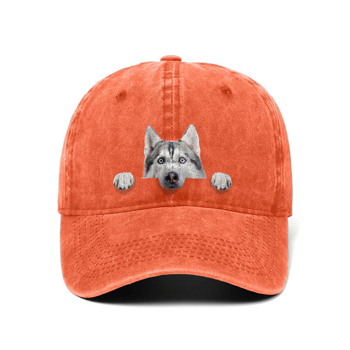 Cappellino da baseball regolabile per amanti dei cani Husky