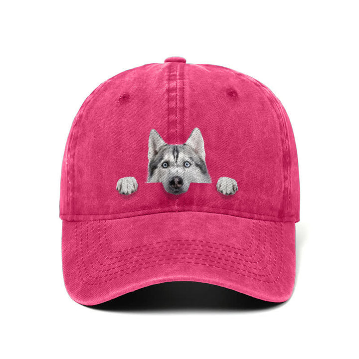 Cappellino da baseball regolabile per amanti dei cani Husky