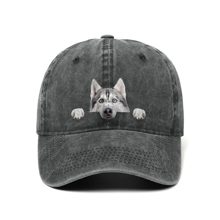 Cappellino da baseball regolabile per amanti dei cani Husky