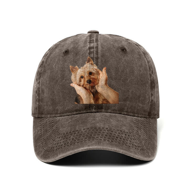 Cappellino da baseball regolabile per amanti dei cani Yorkshire Terrier