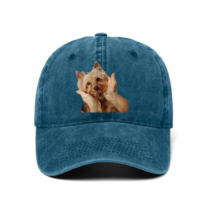 Cappellino da baseball regolabile per amanti dei cani Yorkshire Terrier