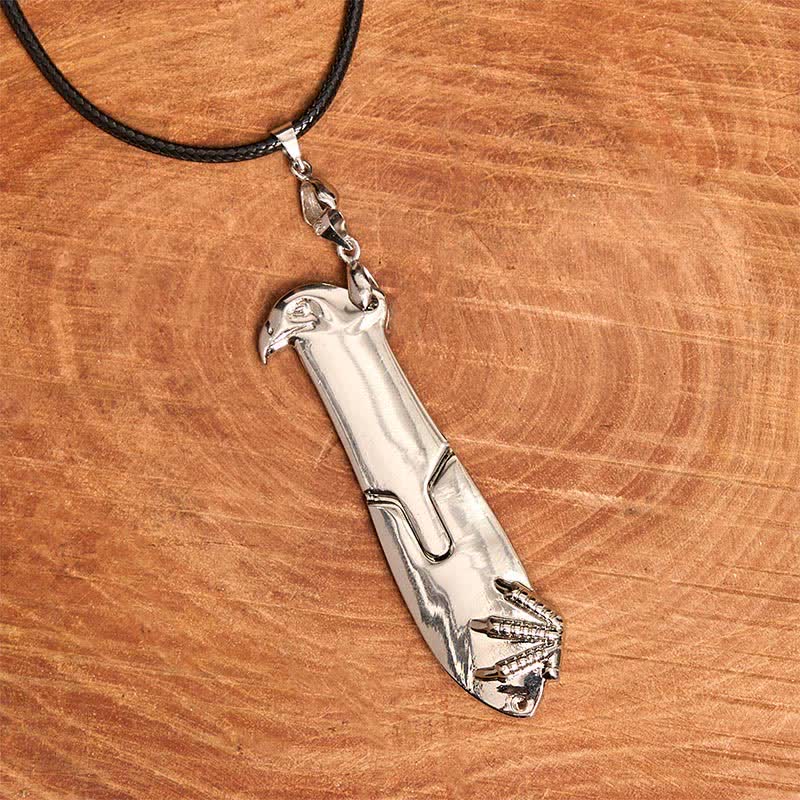 Collana con ciondolo multifunzione Liberal Hawk e coltello nascosto