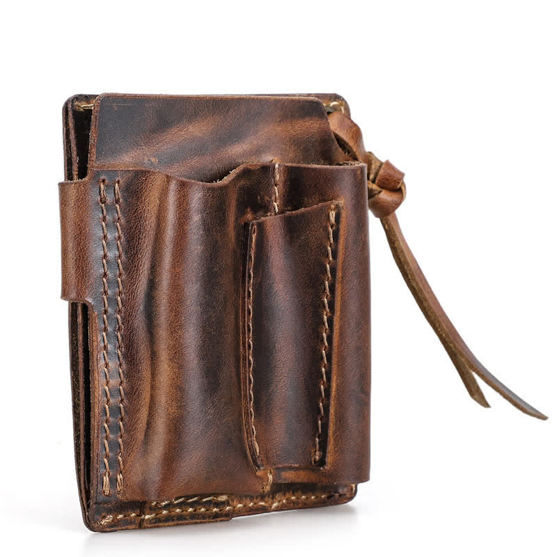 Portafoglio EDC con nome personalizzato, tascabile, organizer, cintura in pelle - image 12