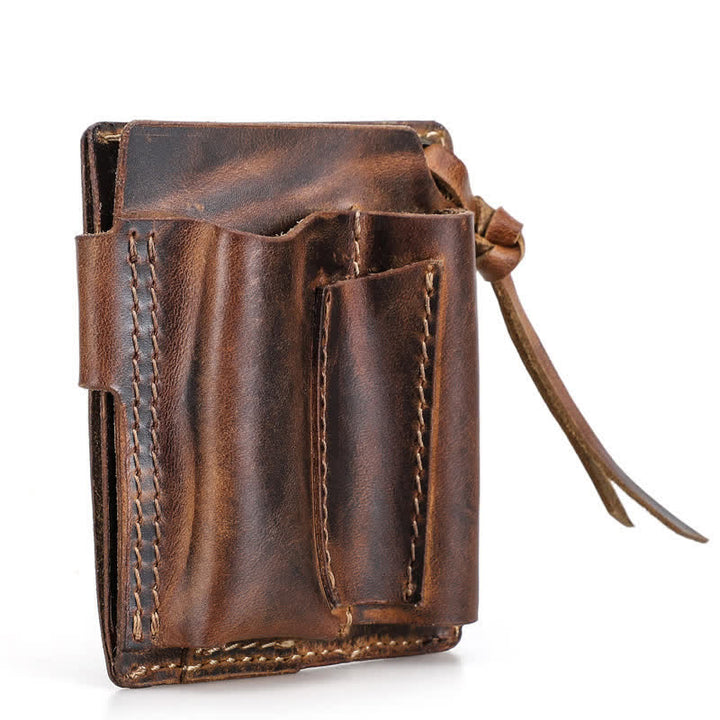 Portafoglio EDC con nome personalizzato, tascabile, organizer, cintura in pelle - image 12