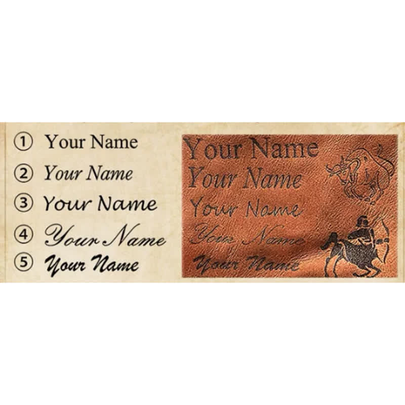 Portafoglio EDC con nome personalizzato, tascabile, organizer, cintura in pelle - image 8