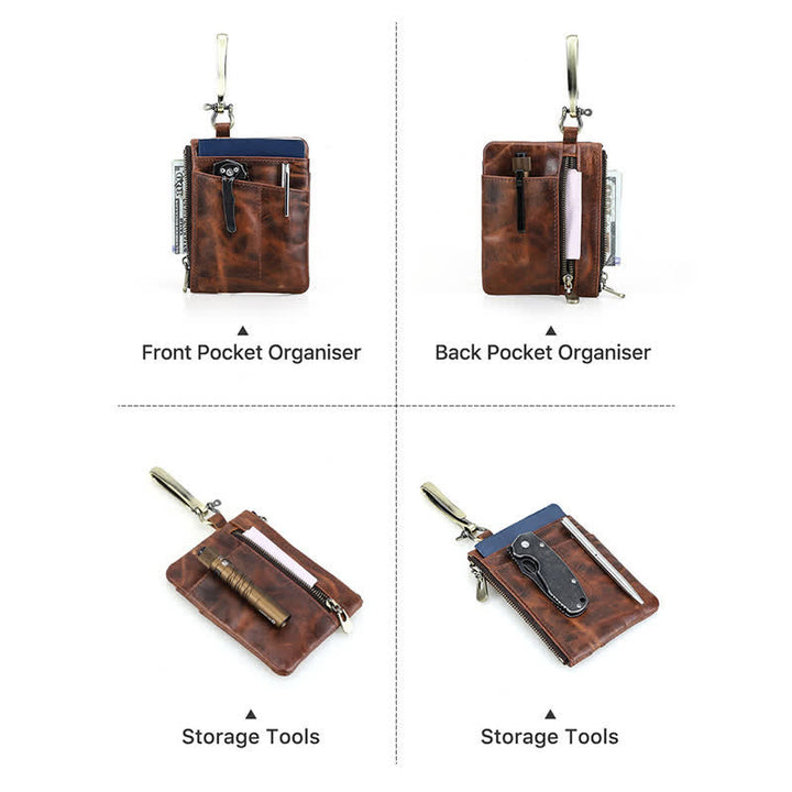 Borsa portautensili funzionale in pelle con fibbia a gancio grande - image 13