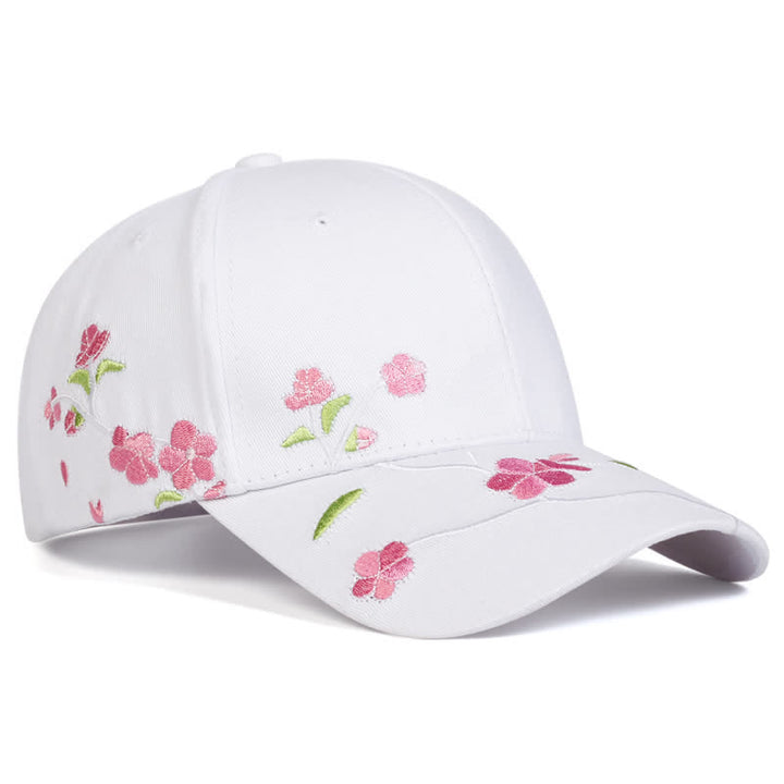 Cappellino da baseball regolabile con ricamo floreale rosa sul lato - Rosa - Regolabile (circa 21 5/8"-22 7/8") - image 7