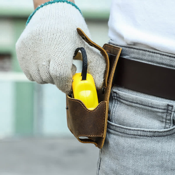Borsa da cintura in pelle con custodia in acciaio da 5 m per caffè - image 7
