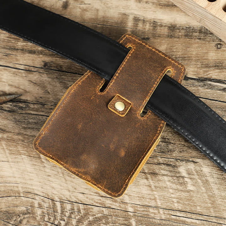 Borsa da cintura in pelle con custodia in acciaio da 5 m per caffè - image 3