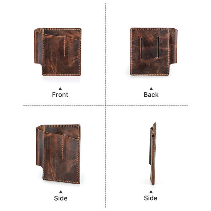 Borsa da cintura organizer tascabile EDC in pelle retrò - image 8