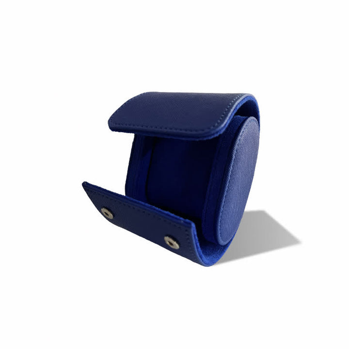 Custodia da viaggio in pelle per orologio con iniziali personalizzate - 1-Posizione - Blu - image 12