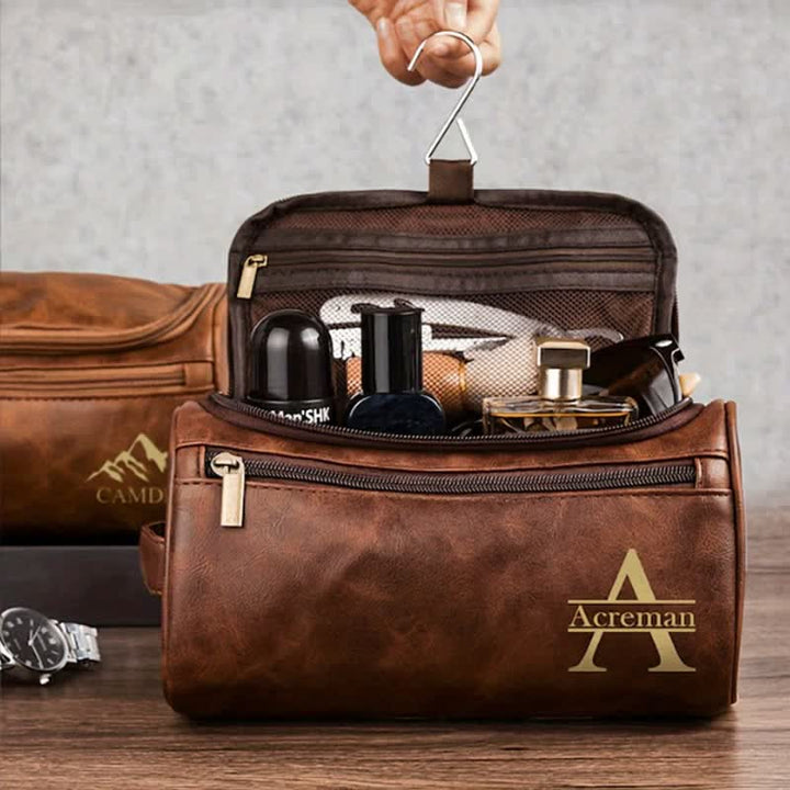 Borsa da viaggio in pelle con monogramma inciso al laser personalizzato - image 5