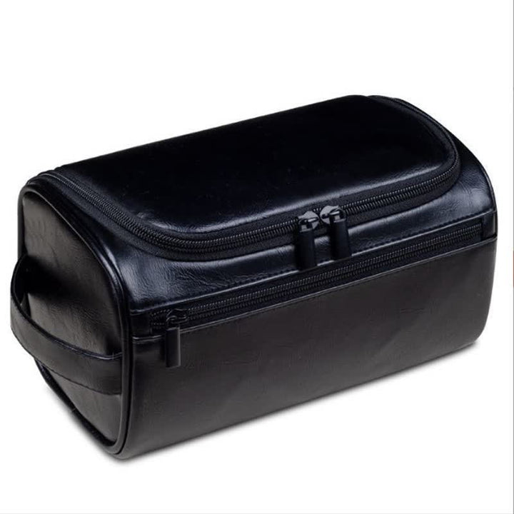 Borsa da viaggio in pelle con monogramma inciso al laser personalizzato - Nero - image 6
