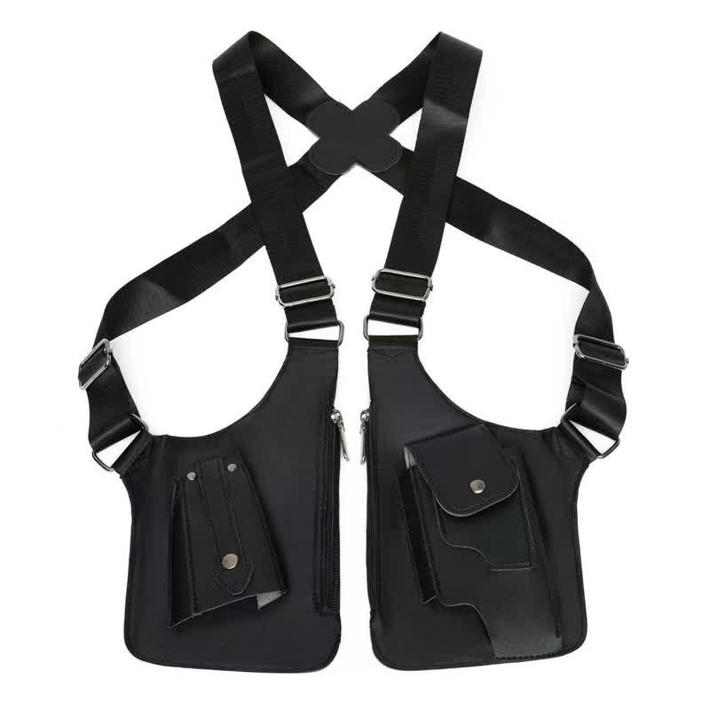 Borsa ascellare doppia con tracolla nascosta antifurto - image 2