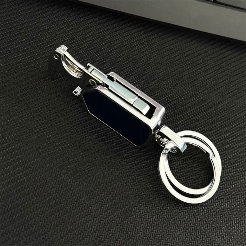 Portachiavi multifunzione girevole a 360 gradi con coltello - image 9