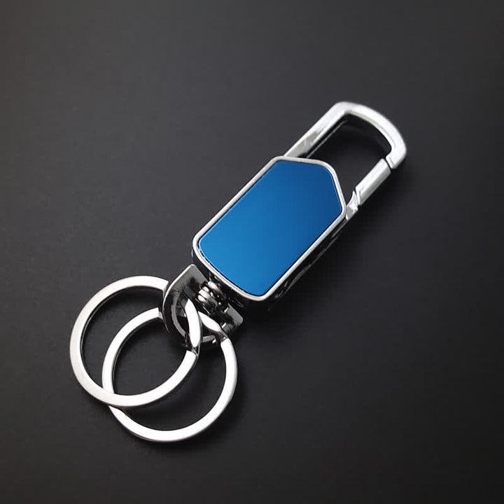 Portachiavi multifunzione girevole a 360 gradi con coltello - Blu - image 6