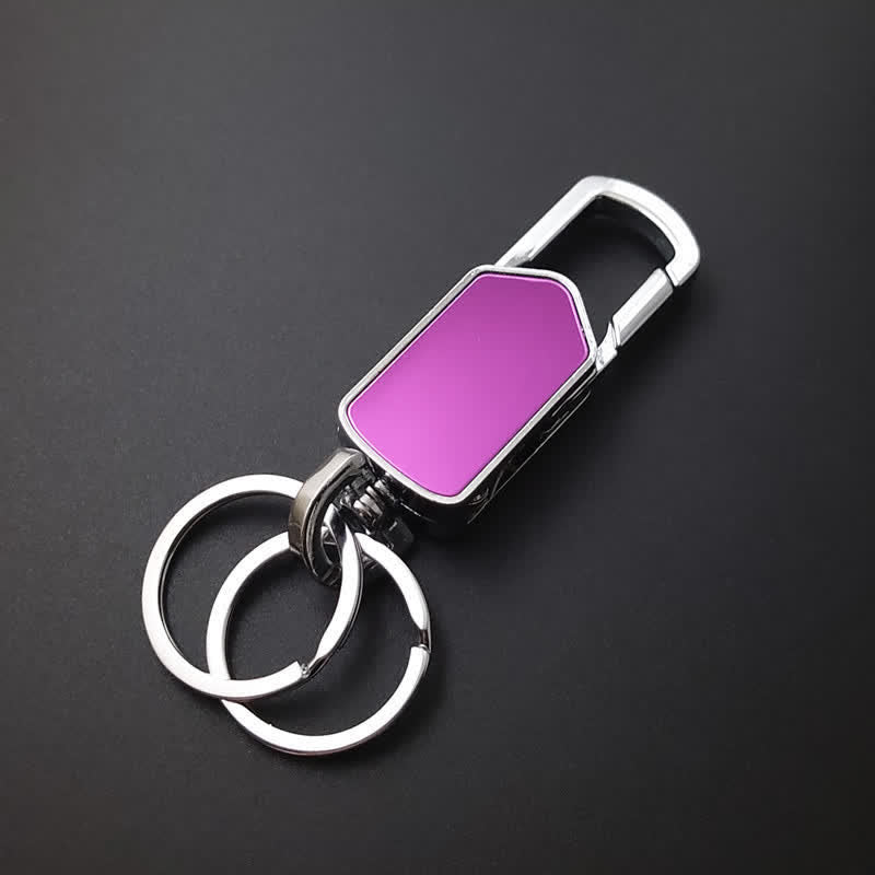 Portachiavi multifunzione girevole a 360 gradi con coltello - Rosa - image 2
