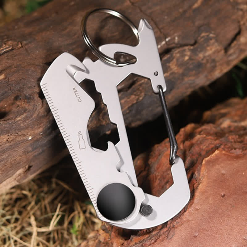 Portachiavi EDC con moschettone multiuso per arrampicata 7 in 1 - image 5