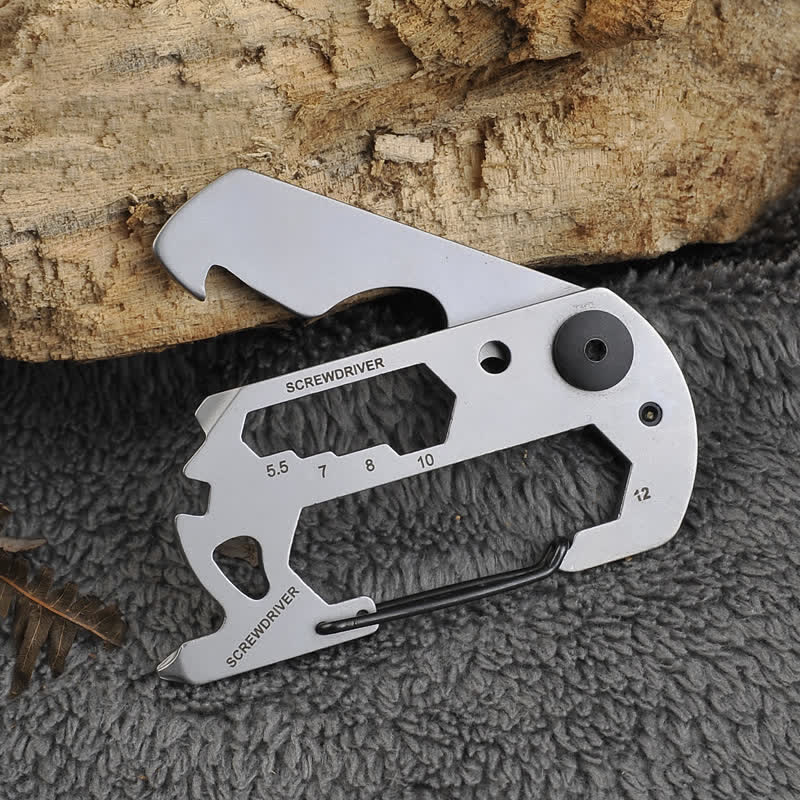Portachiavi EDC con moschettone multiuso per arrampicata 7 in 1 - image 6