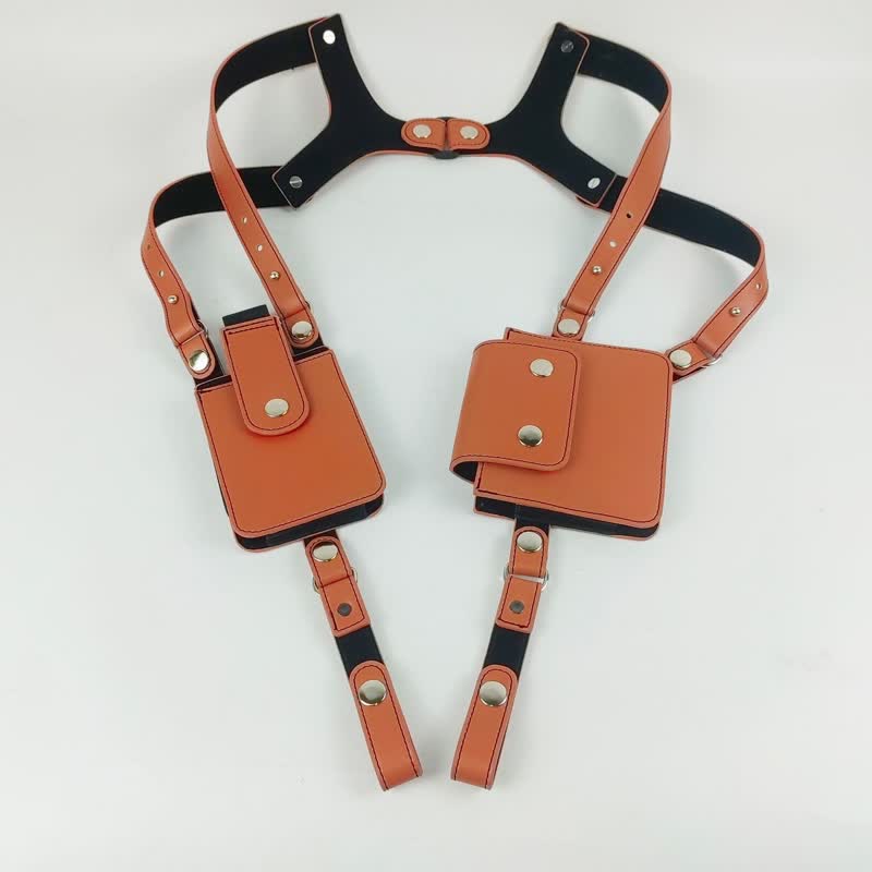 Borsa a tracolla sportiva da ascella con passante per cintura - Marrone - image 3