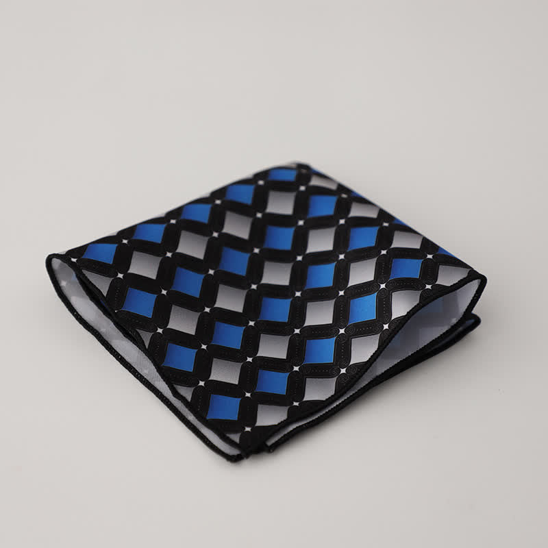 Fazzoletto da taschino da uomo con fantasia geometrica floreale - Stile n. 4 - image 7