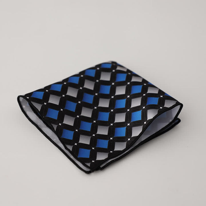 Fazzoletto da taschino da uomo con fantasia geometrica floreale - Stile n. 4 - image 7