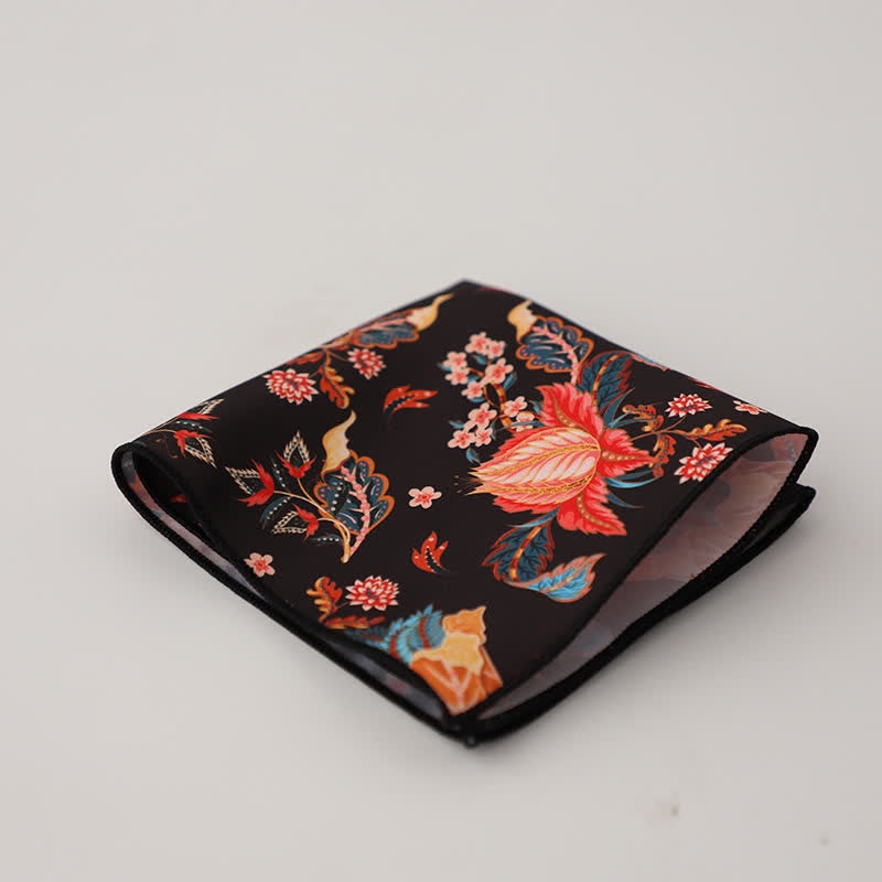 Fazzoletto da taschino da uomo con fantasia geometrica floreale - Stile n. 12 - image 15