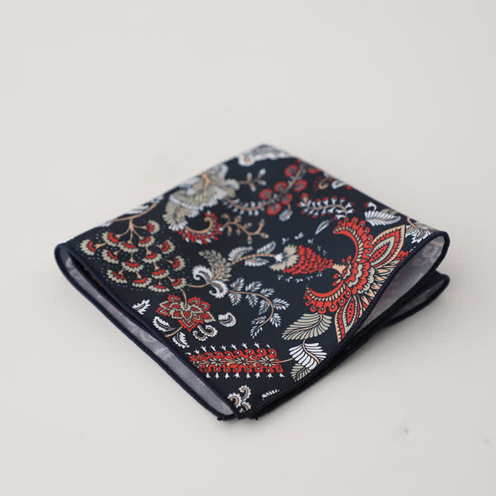 Fazzoletto da taschino da uomo con fantasia geometrica floreale - Stile n. 19 - image 21