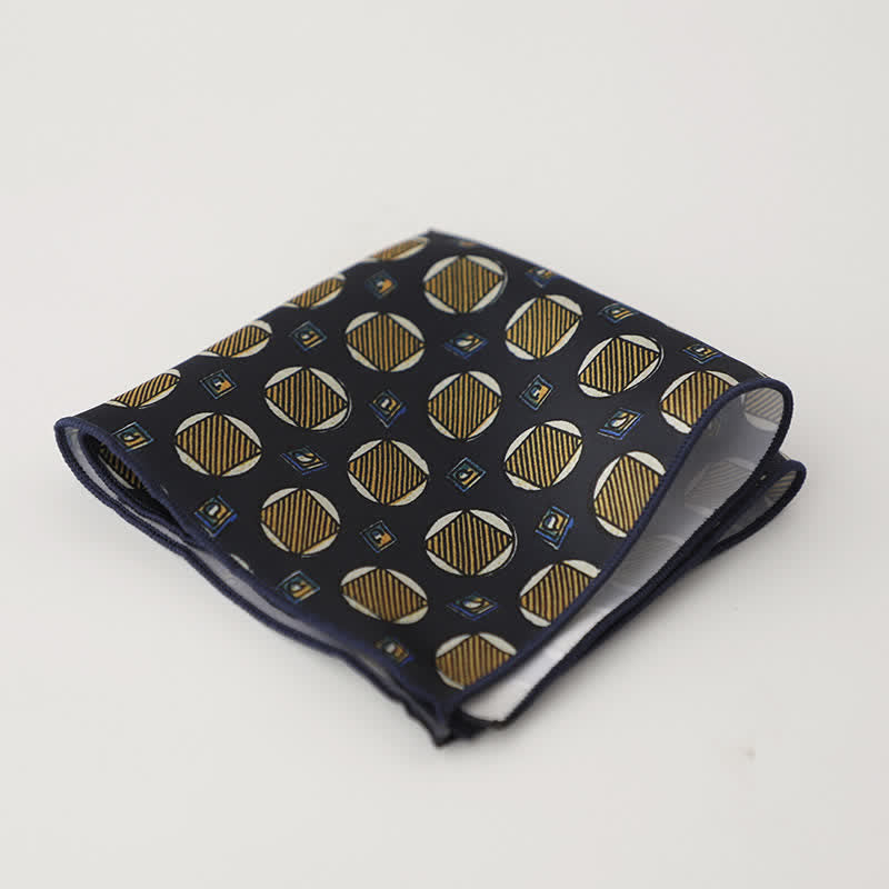 Fazzoletto da taschino da uomo con fantasia geometrica floreale - Stile n. 2 - image 5