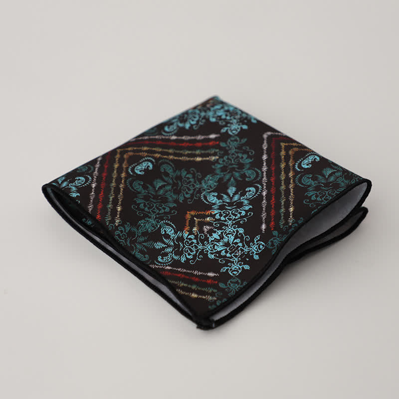 Fazzoletto da taschino da uomo con fantasia geometrica floreale - Stile n. 18 - image 21