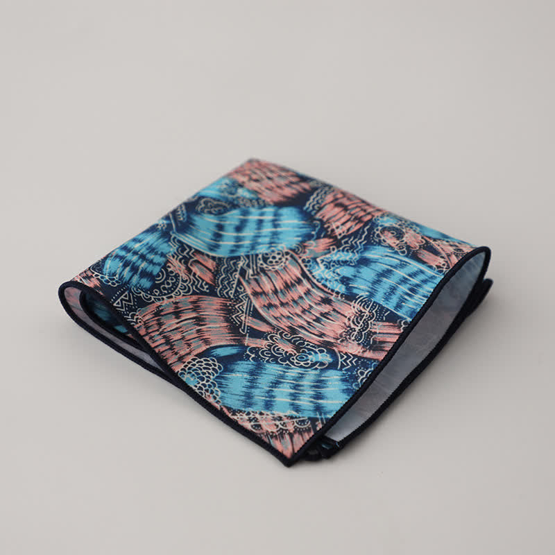 Fazzoletto da taschino da uomo con fantasia geometrica floreale - Stile n. 11 - image 14