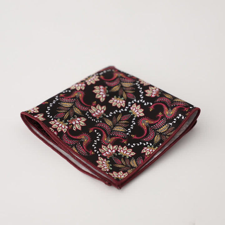 Fazzoletto da taschino da uomo con fantasia geometrica floreale - Stile n. 15 - image 18