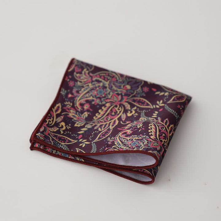 Fazzoletto da taschino da uomo con fantasia geometrica floreale - Stile n. 9 - image 12