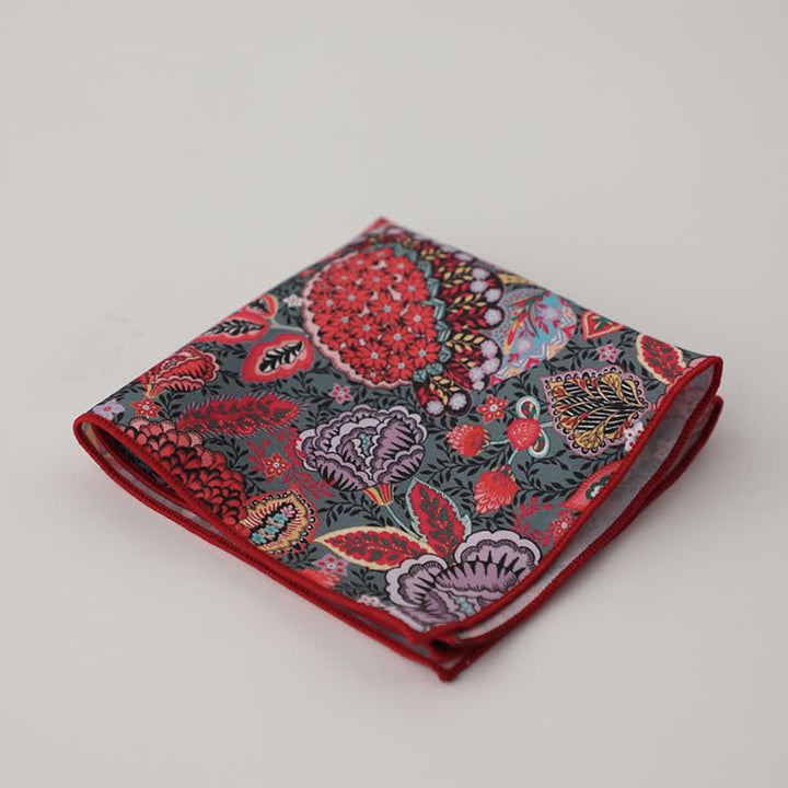 Fazzoletto da taschino da uomo con fantasia geometrica floreale - Stile n. 7 - image 10