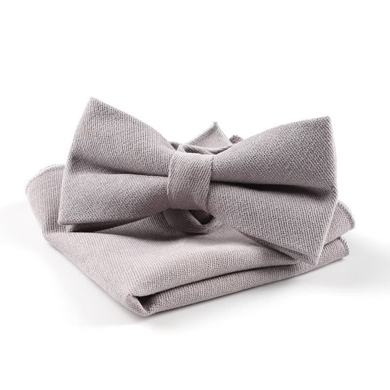 2 pezzi Fazzoletto e papillon Morandi Color System - Grigio - image 9