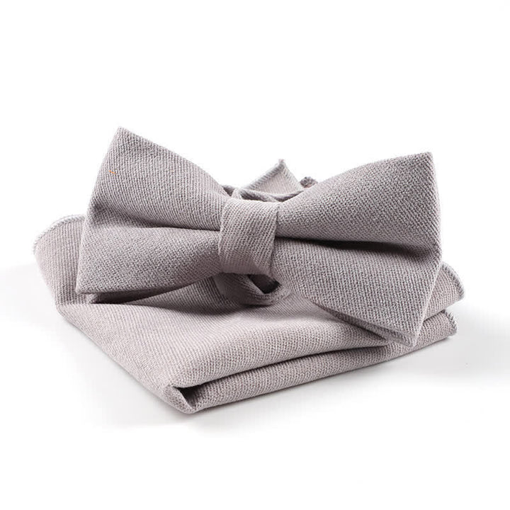 2 pezzi Fazzoletto e papillon Morandi Color System - Grigio - image 9