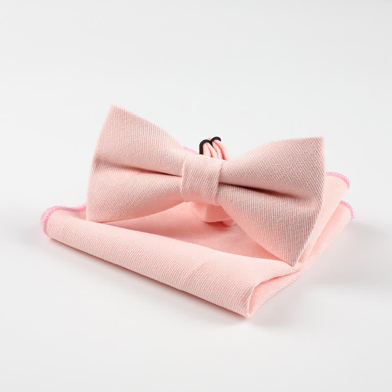 2 pezzi Fazzoletto e papillon Morandi Color System - Rosa chiaro - image 13
