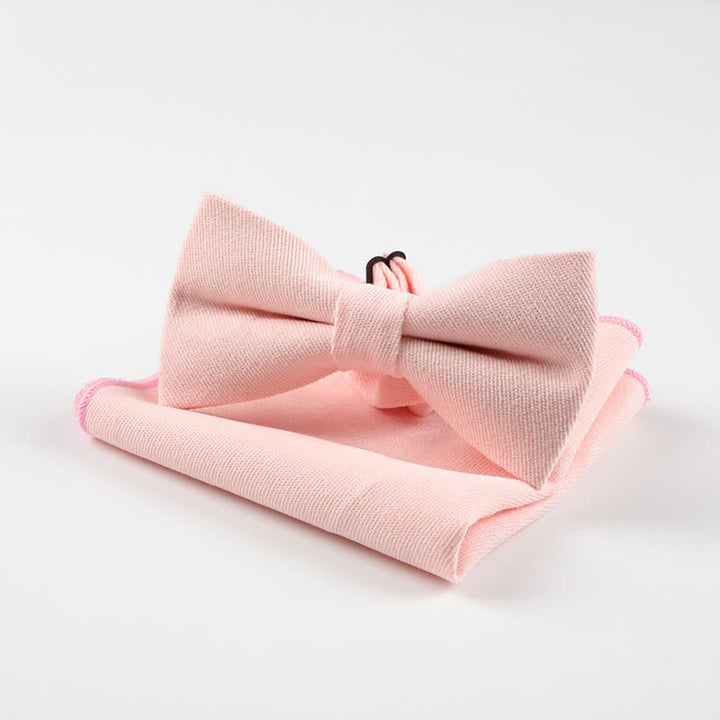 2 pezzi Fazzoletto e papillon Morandi Color System - Rosa chiaro - image 13